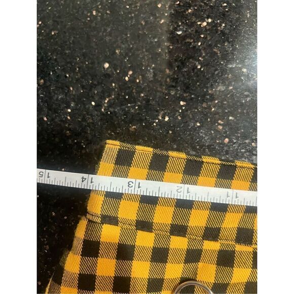 forever 21 clueless vibe Black & yellow gingham mini skirt  size S - Picture 3 of 4
